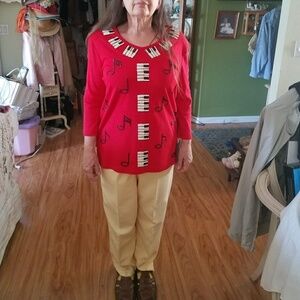 Music theme Beaded top